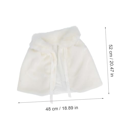 1pc Elegant Shawl Wrap for Bride Style Cheongsam Accessory White Scarf for Wedding Dress Cozy and Fashionable for Bridesmaids