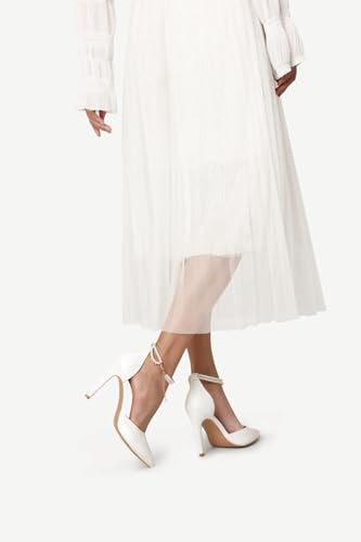 Women's High Heels Closed Pointed Toe Sexy Lace Up Wedding Evening Dress Pumps Shoes