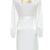 Women Long Robe Satin Robe Bridal Robe Bridesmaid Robes Lace Robe Wedding Robe Sleepwear Bathrobe Dressing Long Gowns