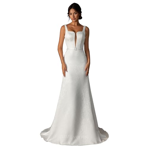 Wedding Dress Elegant Royal Style for Women,Jacquard Dress for Summer Garden Wedding,Lightweight Wedding Bridal Dress