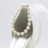 Women's Low Block Heel Sandals Chunky Ankle Strap Pearl Wedding Dress Shoes Low Heel Comfortable Pump Sandals