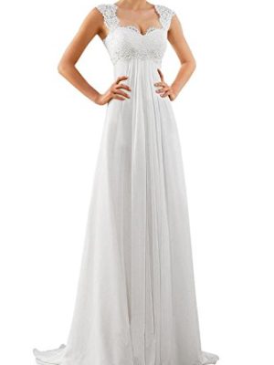 Wedding Dresses for Bride 2023 Sleeveless Lace Petite/Plus Size Bridal Gowns for Civil Wedding for Beach Wedding