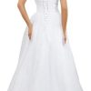 Women's Lace Wedding Dresses for Bride Tulle Bridal Gowns