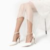 Women's High Heels Closed Pointed Toe Sexy Lace Up Wedding Evening Dress Pumps Shoes