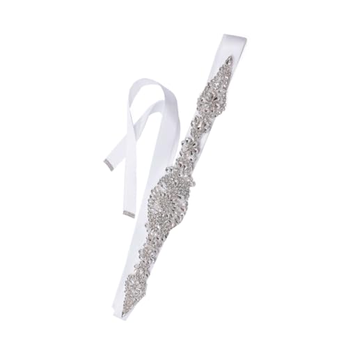 1pc Rhinestone Bridal Girdle for Wedding Dress Bridesmaid Belt Maple Leaf Decoration for Formal Occasions and Parties