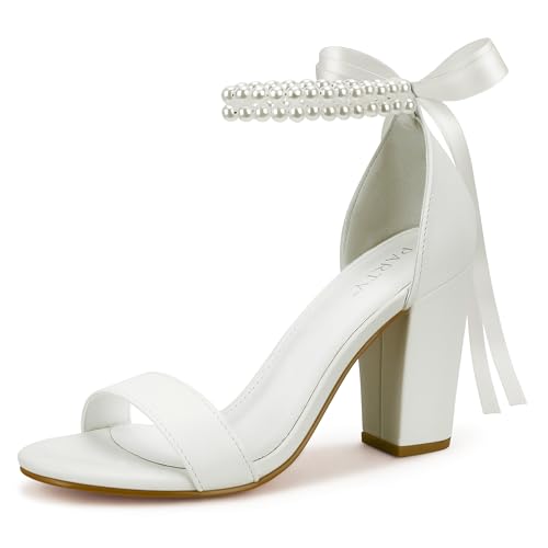 Women's Chunky Heels Open Toe Ankle Strap 3 inch Heeled Sandals