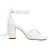 Pearl Heels Wedding Shoes for Bride Block Heel Bridal Shoes Wedding Heeled Sandals