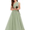 A-line One Shoulder Floor-Length Chiffon Junior Bridesmaid Dress for Wedding Teen Girls Party Gowns