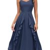 Women's Cocktail Tea Party Beach Dresses Formal Graduation Wedding Guest Chiffon Summer Evening Elegant Dress 2025