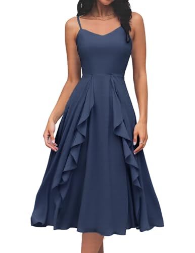 Women's Cocktail Tea Party Beach Dresses Formal Graduation Wedding Guest Chiffon Summer Evening Elegant Dress 2025