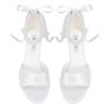 Pearl Heels Wedding Shoes for Bride Block Heel Bridal Shoes Wedding Heeled Sandals