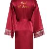 Women Long Robe Satin Robe Bridal Robe Bridesmaid Robes Lace Robe Wedding Robe Sleepwear Bathrobe Dressing Long Gowns