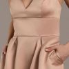 Satin Empire Waist Ball Gown