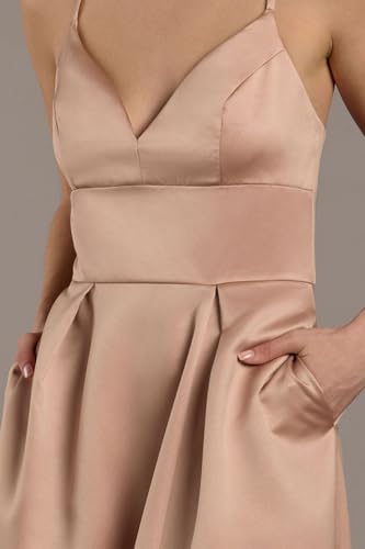 Satin Empire Waist Ball Gown