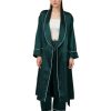 Women's and Men's Silk Satin Long Robes Silky Lightweight Sleepwears Dressing Gown