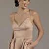 Satin Empire Waist Ball Gown