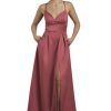 Satin Empire Waist Ball Gown