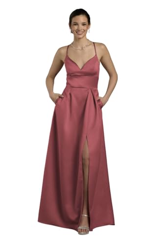Satin Empire Waist Ball Gown