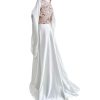 Satin Floor Length Robes for Women Lace Bride Kimono Nightgown Silk Bridesmaid Robes Wedding Party Sleepwear Dress