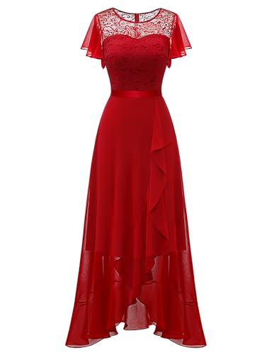 Formal Dresses for Women 2025 Wedding Guest with Slit Cocktail Elegant Lace Long Prom Dress