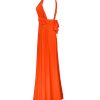 Women's Backless Gown Dress Convertible Multi-Way Wrap Halter Cocktail Dress Bandage Bridesmaid Long Dresses