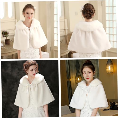 1pc Elegant Shawl Wrap for Bride Style Cheongsam Accessory White Scarf for Wedding Dress Cozy and Fashionable for Bridesmaids