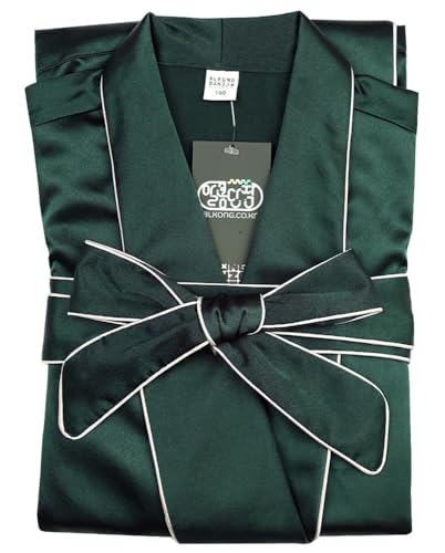 Women's and Men's Silk Satin Long Robes Silky Lightweight Sleepwears Dressing Gown