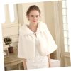 1pc Elegant Shawl Wrap for Bride Style Cheongsam Accessory White Scarf for Wedding Dress Cozy and Fashionable for Bridesmaids