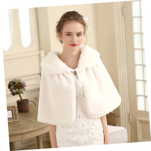 1pc Elegant Shawl Wrap for Bride Style Cheongsam Accessory White Scarf for Wedding Dress Cozy and Fashionable for Bridesmaids