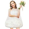 Wedding Gown Underskirt Drawstring Bride Buddy White Bridal Underskirt for Dresses Toilet Petticoat for Wedding Dress