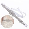 1pc Rhinestone Bridal Girdle for Wedding Dress Bridesmaid Belt Maple Leaf Decoration for Formal Occasions and Parties