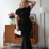 Women's Elegant Sleeveless Off Shoulder Bodycon Long Formal Party Evening Dress