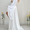 Satin Floor Length Robes for Women Lace Bride Kimono Nightgown Silk Bridesmaid Robes Wedding Party Sleepwear Dress