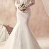 Lace Wedding Dresses for Bride 2024 V Neck Appliques Beaded Boho Bridal Gown