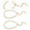 2pcs High Heels Pearl Chain Ankle Strap Heels Decorative Shoe Straps for Women Pearl Shoes for Wedding