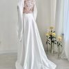 Satin Floor Length Robes for Women Lace Bride Kimono Nightgown Silk Bridesmaid Robes Wedding Party Sleepwear Dress