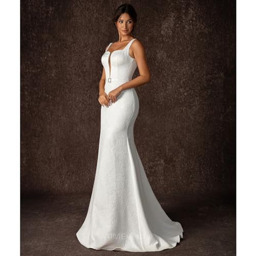 Wedding Dress Elegant Royal Style for Women,Jacquard Dress for Summer Garden Wedding,Lightweight Wedding Bridal Dress