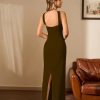 Women Elegant Summer Bodycon Maxi Dress Halter Neck Formal Wedding Guest Cocktail Party Long Dresses