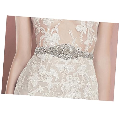 1pc Rhinestone Bridal Girdle for Wedding Dress Bridesmaid Belt Maple Leaf Decoration for Formal Occasions and Parties