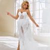 Tulle Prom Dresses for Women, Glitter Lace A Line High-Low Ruffled,Corset Party White Tulle Gown with Slit