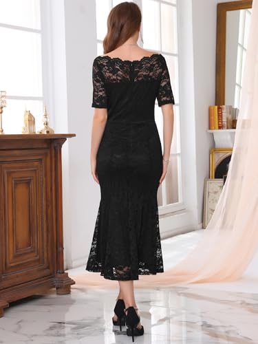 Women's Wedding Dress for Bride Formal Evening Gown 2025 Off Shoulder Mermaid Lace Dresses