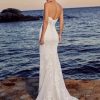 Strapless Beach Wedding Dresses Sexy Bridal Gown Lace Robe Backless Vintage Vestidos De Novia with Detachable Train