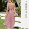 Homecoming Cocktail Formal Dresses 2025 Wedding Guest Party Prom Sleeveless Lace High Low Dress