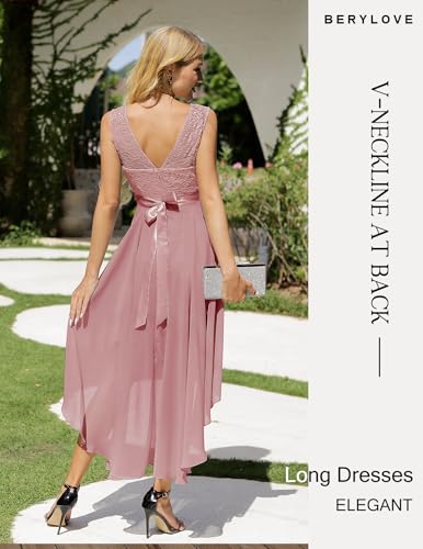 Homecoming Cocktail Formal Dresses 2025 Wedding Guest Party Prom Sleeveless Lace High Low Dress