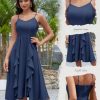 Women's Cocktail Tea Party Beach Dresses Formal Graduation Wedding Guest Chiffon Summer Evening Elegant Dress 2025