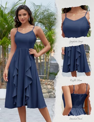 Women's Cocktail Tea Party Beach Dresses Formal Graduation Wedding Guest Chiffon Summer Evening Elegant Dress 2025