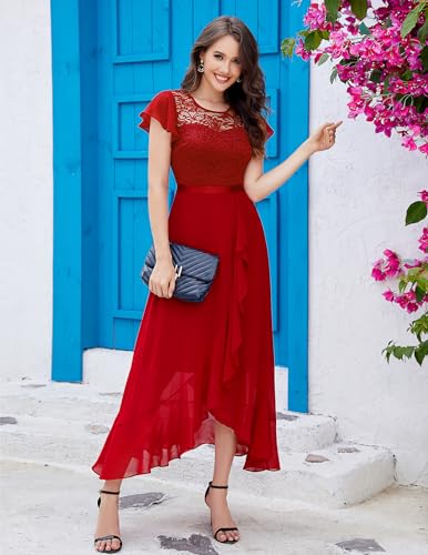Formal Dresses for Women 2025 Wedding Guest with Slit Cocktail Elegant Lace Long Prom Dress
