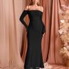 Women's Fall Wedding Guest Dresses Long Sleeve Spaghetti Strap Mesh Ruched Bodycon Maxi Formal Dress