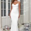 Women Spaghetti Straps Mermaid Evening Gown Wedding Guest Dress Drape Neck Lace Backless Formal Maxi Dress 21