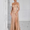 Evening Gowns Formal Dresses for Women Sequin Tulle Wedding Guest Cocktail Party Sexy Off Shoulder Floor Length Prom Dress